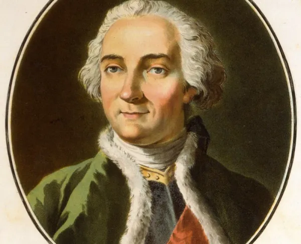 Oval portrait of Louis-Joseph, Marquis de Montcalm, in military dress, facing slightly left.